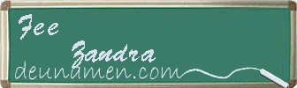 Fee Zandra Visitenkarte